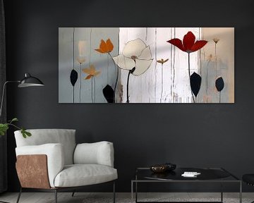 Fleurs abstraites sur Dakota Wall Art