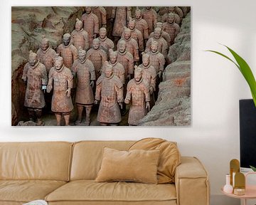 Het Terracottaleger van Xian in China van Roland Brack