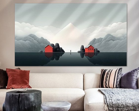 Example of the artwork in a room