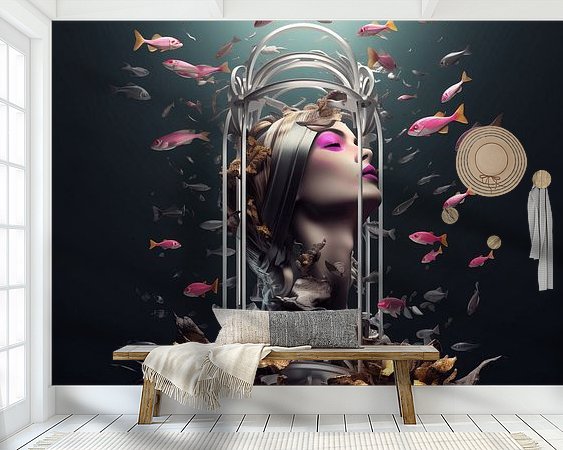 Example of the artwork in a room