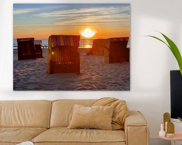 Strandhütten Egmond aan Zee von Saskia Veenstra