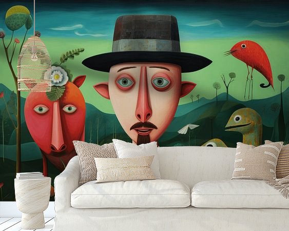 Example of the artwork in a room