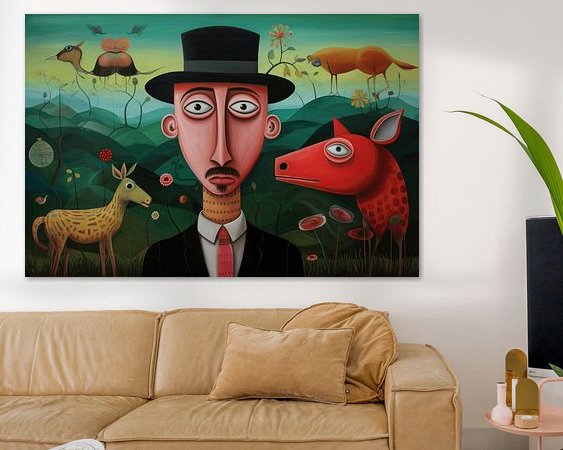 Example of the artwork in a room