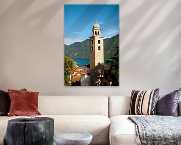 Lake Lugano church I Ticino, Switzerland by Floris Trapman