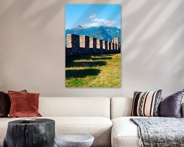 Castle among the mountains I Bellinzona, Ticino, Switzerland by Floris Trapman