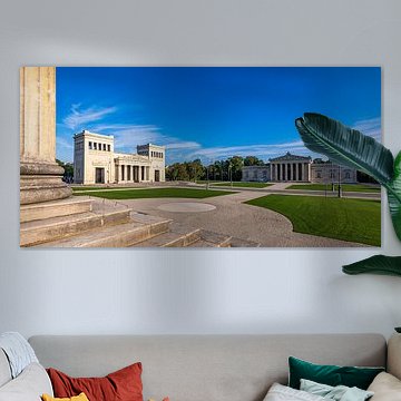 Propylaea and Glyptothek at Königsplatz in Munich by Werner Dieterich