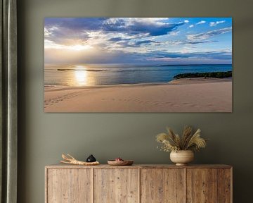 Sunset at the Dune du Pilat in France by Werner Dieterich