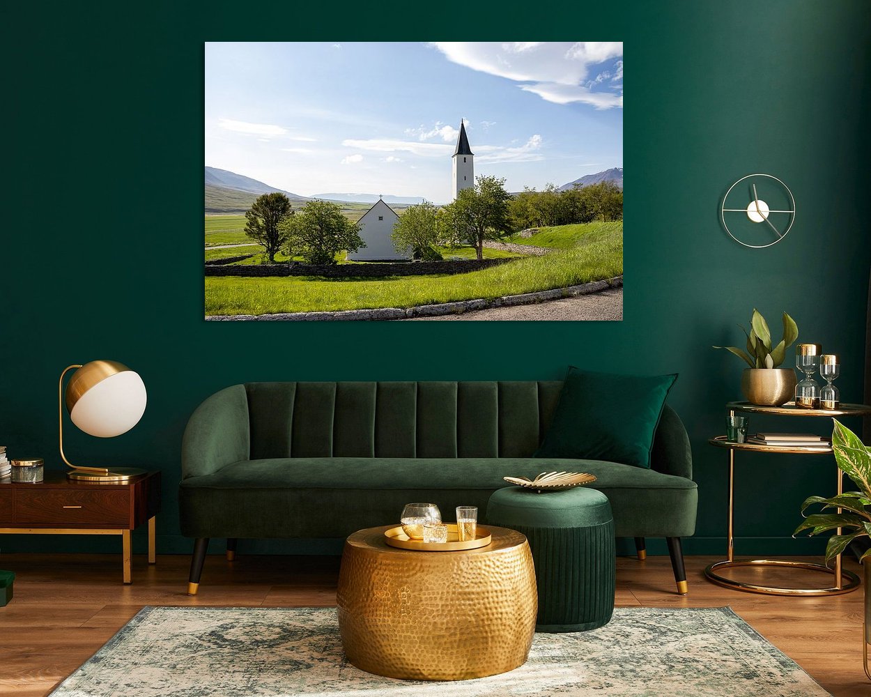 Example of the artwork in a room