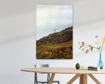 South Stack Lighthouse with the Irish Sea in the background by Jeroen Berends