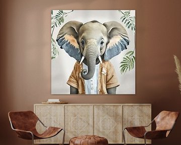 Elephant jungle by Martin Mol