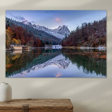 The first glow at Riessersee