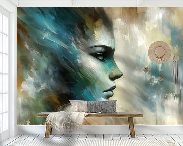 Entstehung in winter: Ein abstraktes Porträt