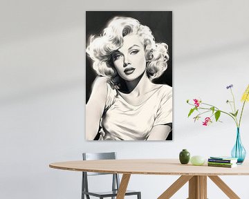 Betoverende Marilyn: het symbool van vrouwelijke charme van Peter Balan