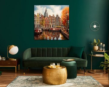 Amsterdamse huizen van The Xclusive Art