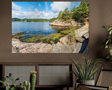 Landschaft auf der Halbinsel Riveneset in Norwegen von Rico Ködder