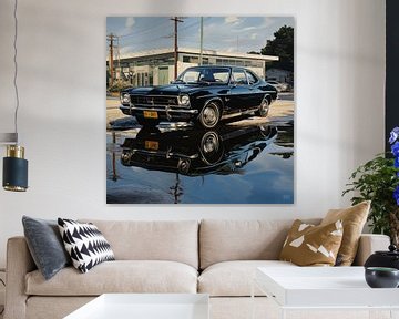 Oldtimer Capri zwart 03 van Ellen Reografie