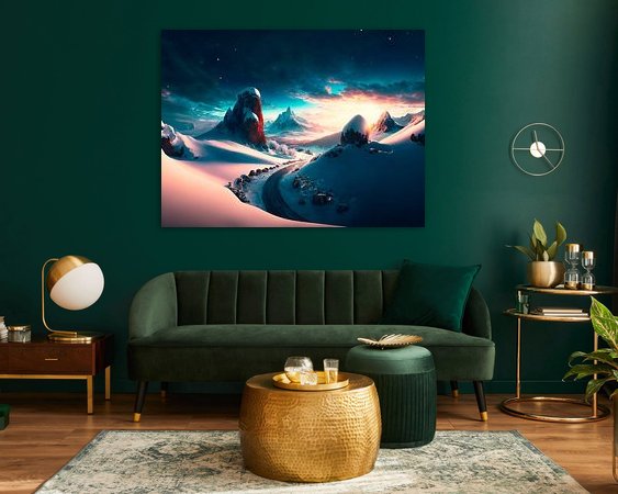 Example of the artwork in a room