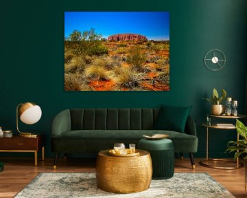 Uluru, der heilige Felsen im Outback von Australien