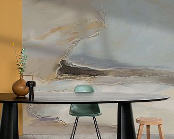 Abstraktes Landschaftspastell