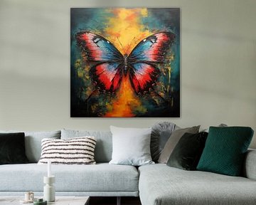 Papillon en couleur sur TheXclusive Art