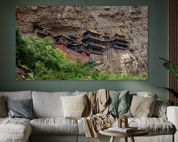 The Xuankong Si Hanging Monastery near Datong in China by Roland Brack