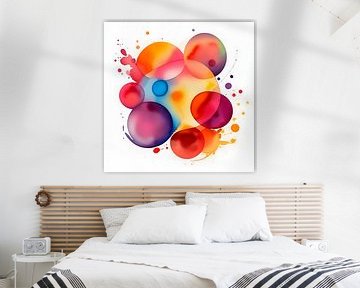 Organic Shapes In Watercolour 3 by The Art Kroep