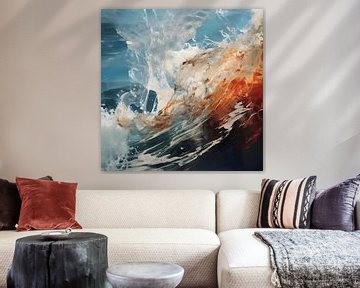 Ocean Wave - Capturing the Ocean's Dynamic Spirit - Modern Art by Murti Jung
