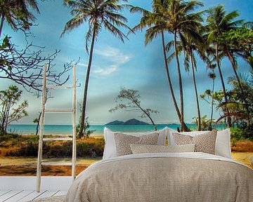 Tropischer Strand Queensland mit Blick auf Dunk Island, Australien