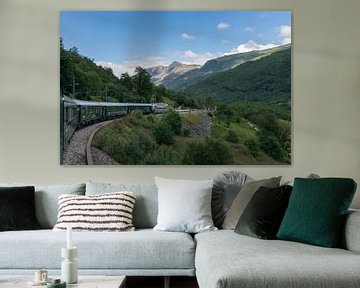 Romantic train trip through the mountains with the Flamsbana in Norway by Patrick Verhoef