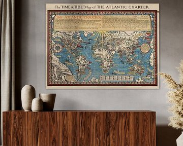La carte "temps et marée" de la charte de l'Atlantique