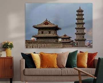 The city wall of Datong in China by Roland Brack