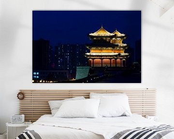 De stadsmuur van Datong in China van Roland Brack