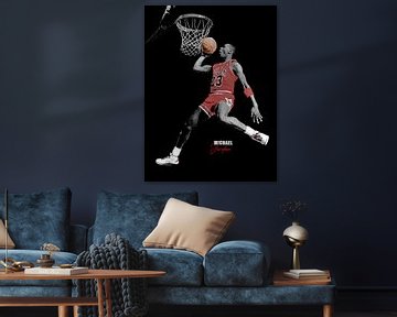 Michael Jordan Lijn Kunst van Andika Bahtiar