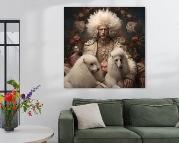 Vorst met zijn trouwe viervoeters van Ton Kuijpers