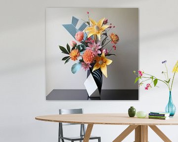 Bloemen - Kleurrijke Compositie van New Future Art Gallery
