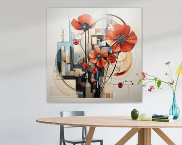 Fleurs - colorées et modernes sur New Future Art Gallery