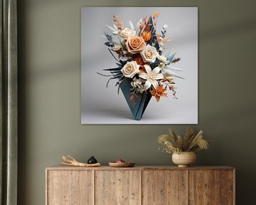 Fleurs - Bouquet moderne sur New Future Art Gallery