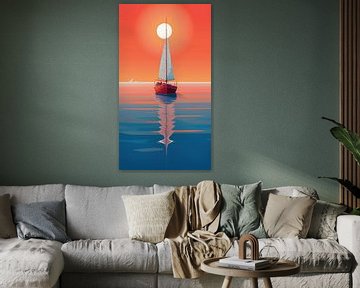 Op Weg naar de Zonsondergang van Art Lovers