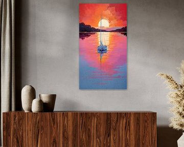 Sailing into Dusk by Art Lovers