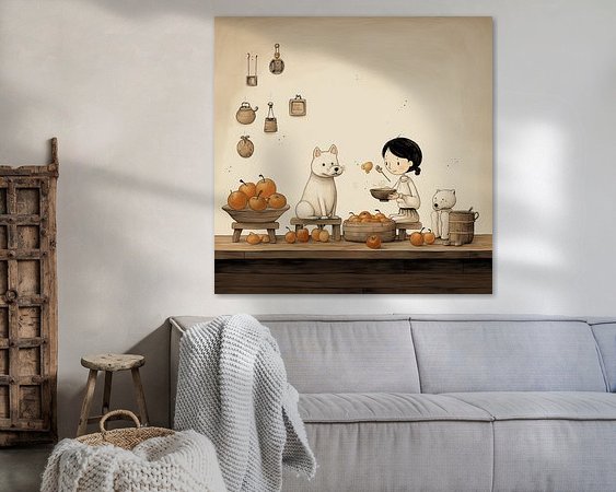 Example of the artwork in a room