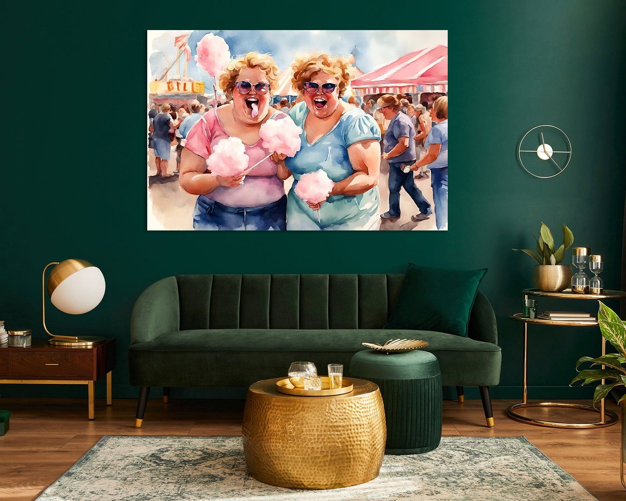 Example of the artwork in a room