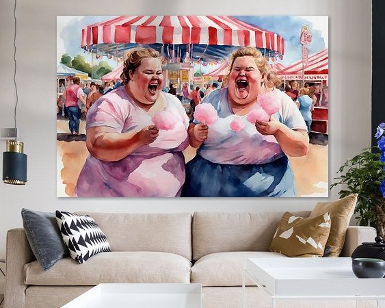Example of the artwork in a room