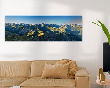 Mountain panorama from the Nebelhorn at sunrise by Walter G. Allgöwer