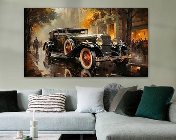 Vintage cars from the 1920s on the road by Animaflora PicsStock