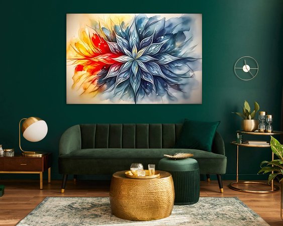 Example of the artwork in a room