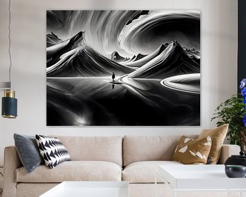 Schwarz Weiß Bild in Kunst von Mustafa Kurnaz