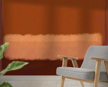 Modern abstract art in terra, yellow, brown by Dina Dankers
