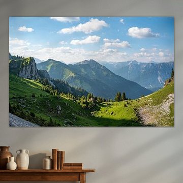 Prachtig berglandschap in de bergen van Tannheim