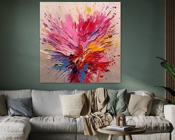 Splash on canvas painting by Thea