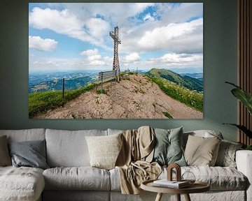 Blick auf den Hochgrat im Sommer von Leo Schindzielorz